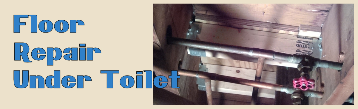 Icon for floor repair under toilet project.