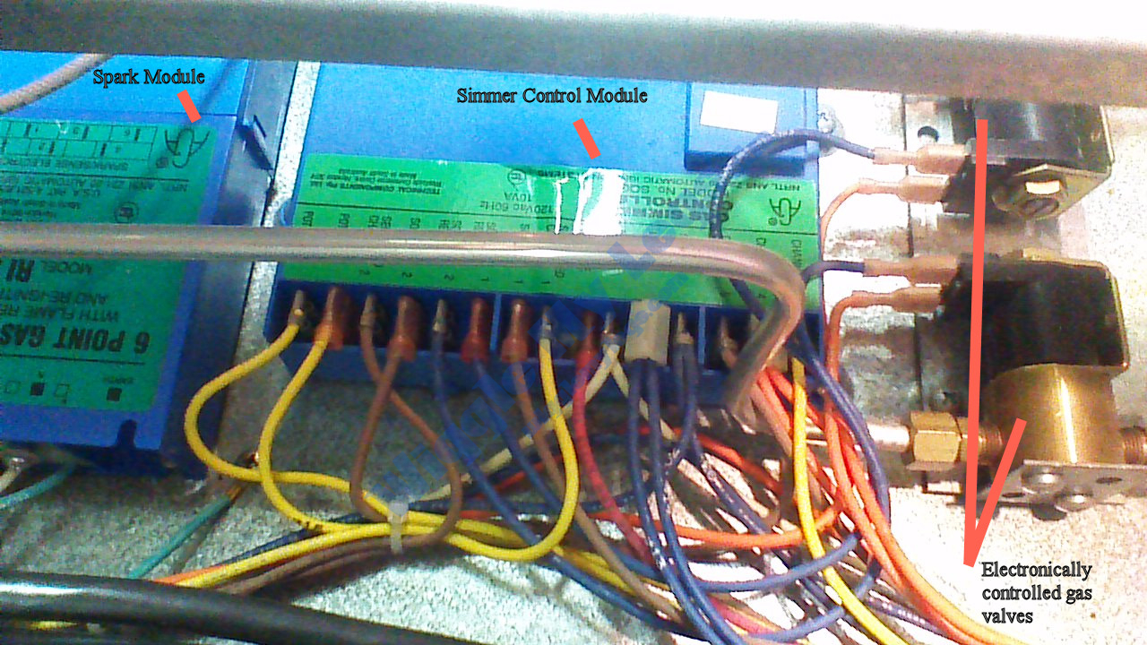 Thermador Simmer Control Module Wiring With Labels
